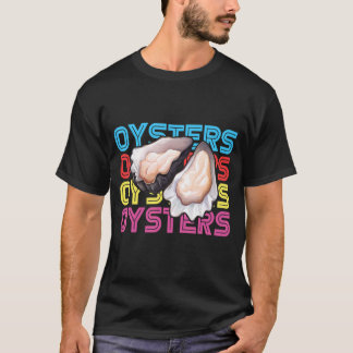 T-shirt Huître Et Huître De Fruits De Mer Shucking