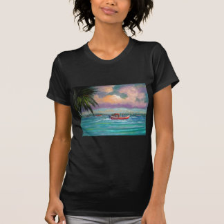 T-shirt Huître moissonnant dans la baie d'Apalachicola