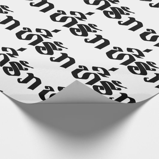 T-shirt-Huk/Beloved Laos Laotian Language Script Cadeaupapier (Hoek)