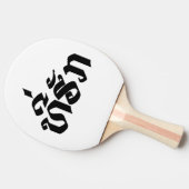 T-shirt-Huk/Beloved Laos Laotian Language Script Tafeltennisbatje (Zijkant)