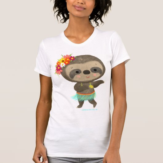 T-shirt Hula dansante de Sloth (Devant)