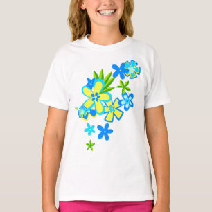 T-shirt Hula Hawaiian Flowers