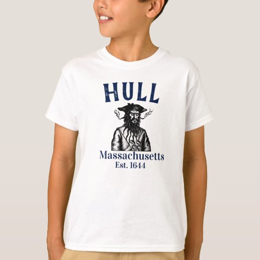 T-shirt Hull pirates Massachusetts pirate, garçon (Devant)