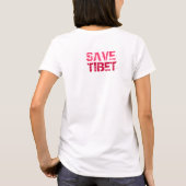 T-SHIRT <HUM>- TIBET GRATUIT (Dos)