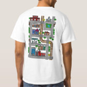 T-shirt humain de Playmat de fête des pères de (Dos)