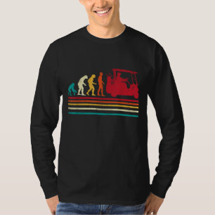 T-shirt Human Evolution Golf Panier Funny Golfeur Hommes