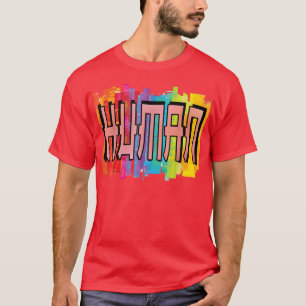 T-shirt HUMAN LGBT Drapeau Gay pride Mois Transgenre Rainb