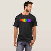 T-shirt Human LGBT Gay Pride Flag Rainbow Flag (Devant entier)