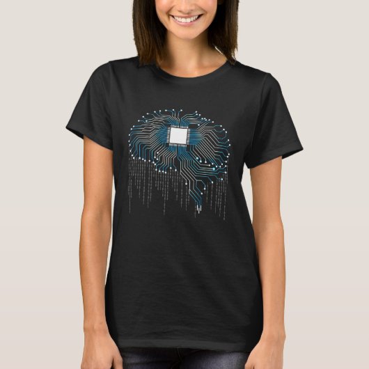 T-shirt Human Memory Circuit Digital Brain Artificial Inte (Devant)