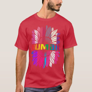 T-shirt HUMAN Sunflower LGBT Flag Gay Pride Month Proud LG