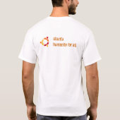 T-shirt humanité d'ubuntu pour chacun des 1 (Dos)