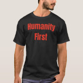 T-shirt Humanité Premier Gras Texte Rouge (Devant)