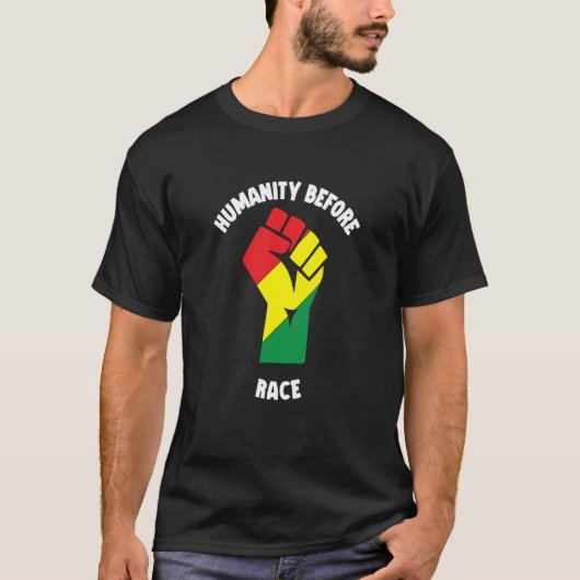 T-shirt Humanity Fist Equality Black History Month Black P (Devant)