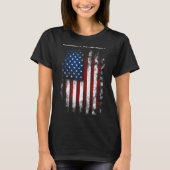 T-shirt Humanity Vs. Insanity Distressed American Patrioti (Devant)