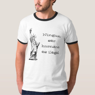 T-shirt Humano es de ser de Ningun ilegal
