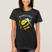 T-shirt Humble Bee Funny Bumblebee Pun Dark BG (Devant)