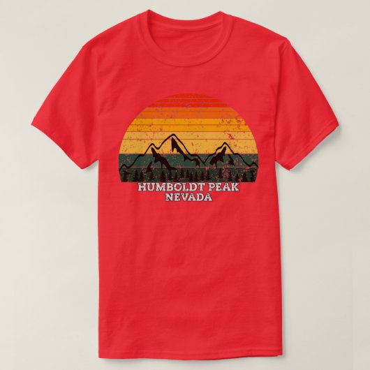 T-shirt Humboldt Peak Nevada (Design devant)