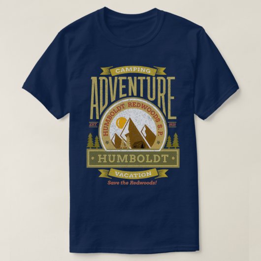 T-shirt Humboldt Redwoods State Park Redwood Highway Souve (Design devant)