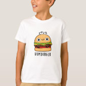 T-shirt Humburger Funny Humming Burger Pun (Devant)