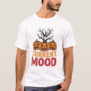 T-shirt Humeur actuelle Halloween Citrouille Vintage