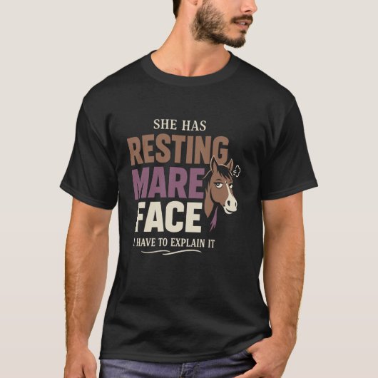 T-shirt Humeur de cheval humour expérimenté propriétaire d (Devant)