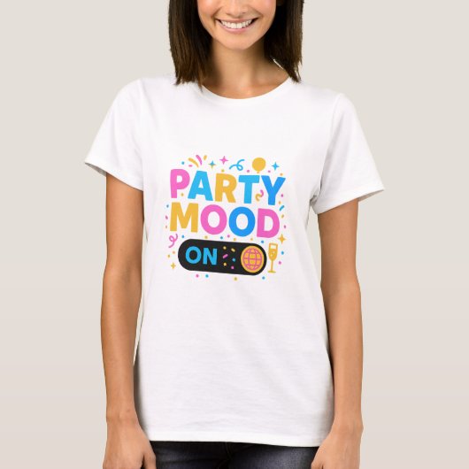 T-shirt humeur de fête (Devant)