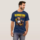 T-shirt humeur de week-end ours détendu (Devant entier)