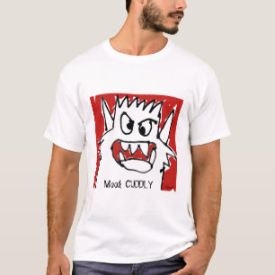 T-shirt Humeur : Monstre drôle rouge câlin de bande