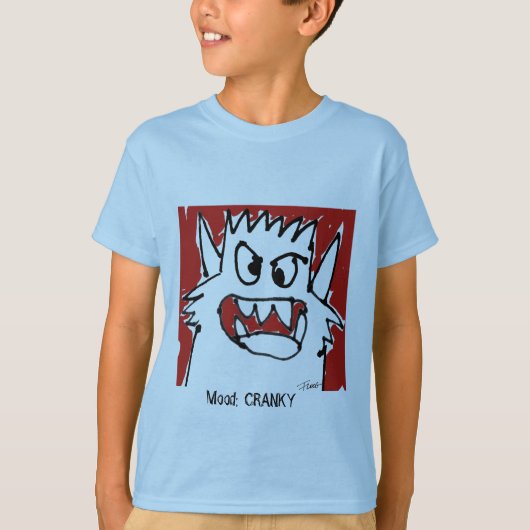 T-shirt Humeur :  Monstre mignon EXCENTRIQUE (Devant)