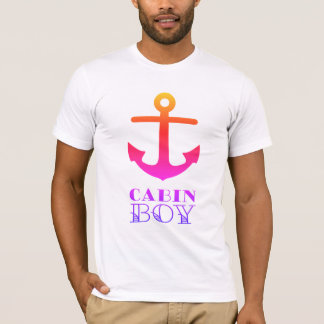 T-shirt Humeur nautique de garçon de cabine de marine