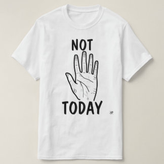 T-shirt Humeur Pas Aujourd'hui Main
