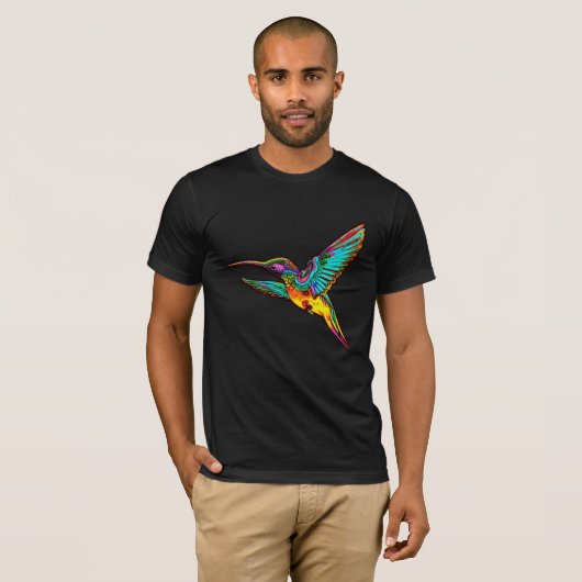 T-shirt Humminbird psychédélique (Devant entier)