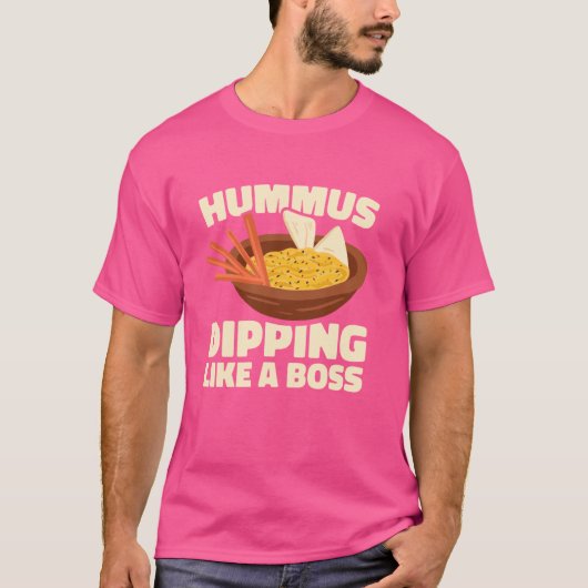 T-shirt Hummus Plongeant Comme Un Patron (Devant)