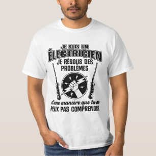 T-shirt Humor électricien