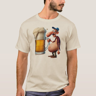 T-shirt Humoriste amusant avec une dimension de bière