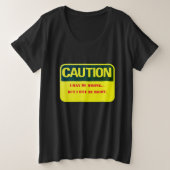 T-shirt humoristique Confort Zone Plus Taille (Design devant)