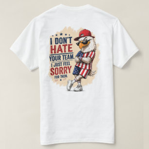 T-shirt humoristique de rivalité de l'aigle améric