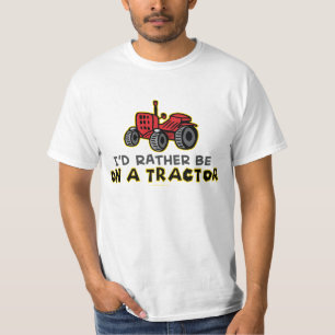 T-shirt Humoristique je préfère être sur un tracteur