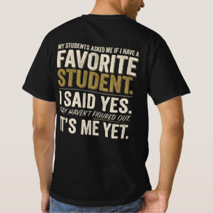 T-shirt humoristique sur l'élève préféré de l'ense