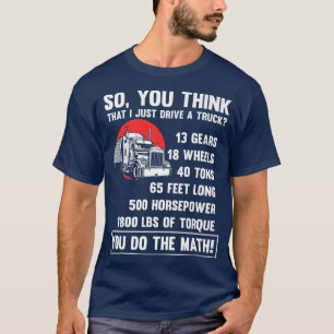 T-shirt Humorous Automobile Vintage Driving Pickup Truck E