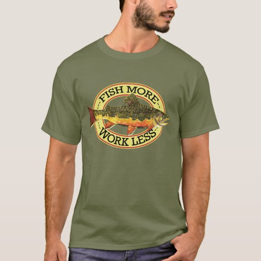 T-shirt Humorous fly fishing (Devant)
