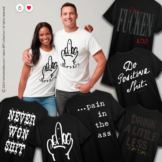 T-shirt humour 110_noir