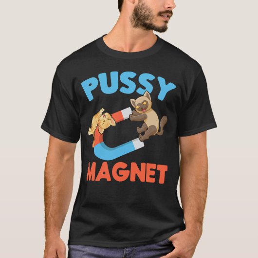 T-shirt Humour adulte Hommes Femmes Aimant Chat (Devant)