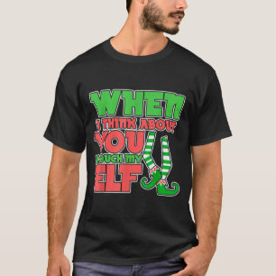 T-shirt Humour Adulte Noël Quand Je Pense À Toi Je To
