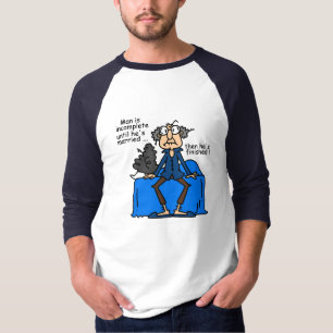 T-shirt Humour alors fini inachevé de mariage