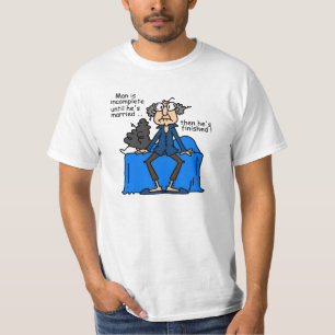 T-shirt Humour alors fini inachevé de mariage