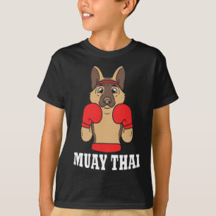 T-shirt Humour animalier boxe thaïlandaise chien drôle Mua