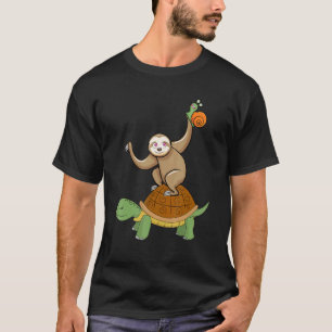 T-shirt Humour animalier Paresseux Tortue Escargot Lent