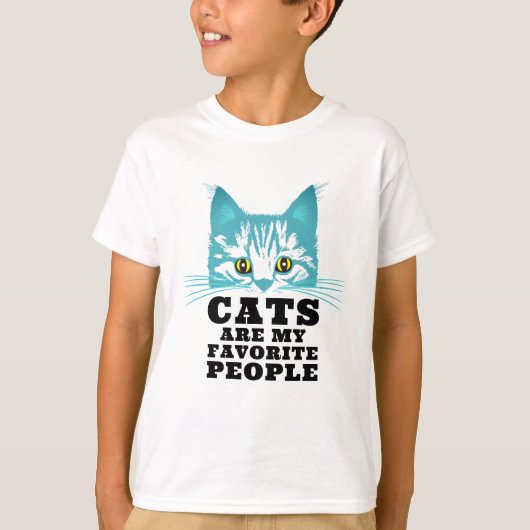 T-shirt Humour Chat moderne Sarcasme Black Bold Typographi (Devant)