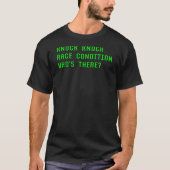 T-shirt Humour Coder Joke Condition Race Programmation (Devant)